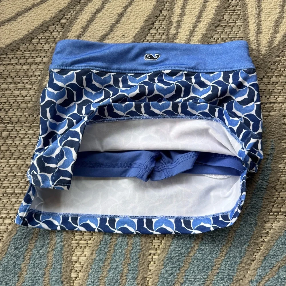 Vineyard Vines Toddler Girl Performance Whale Tail Skort Skirt Navy Blue Size 3T